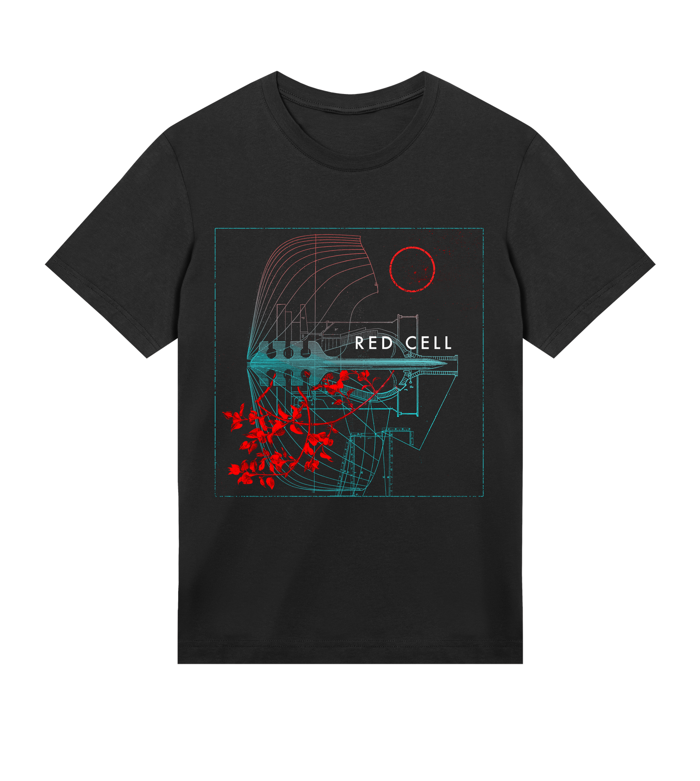 Red Cell - Haunted by Your Beauty - Men's Black T-shirt